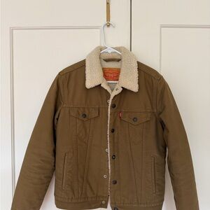 Levi's Tan Sherpa-Lined Jacket